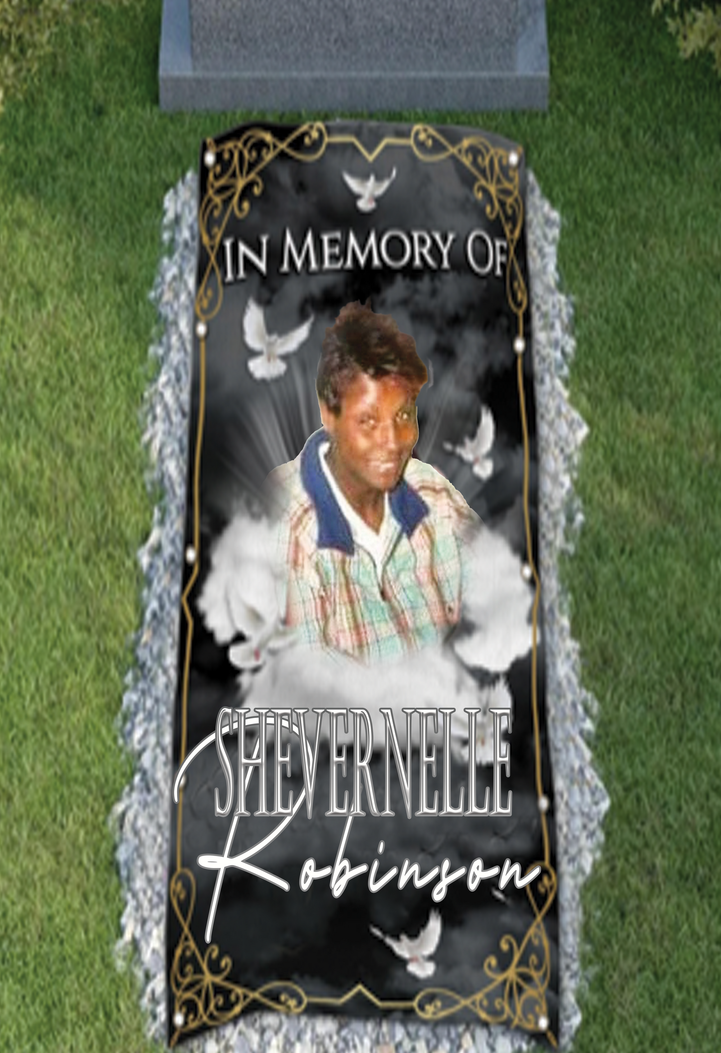 Customized Memorial Grave Blanket (We Design At No Additional Cost)